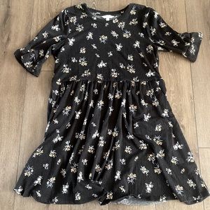 Floral Short Sleeve Dress Size L